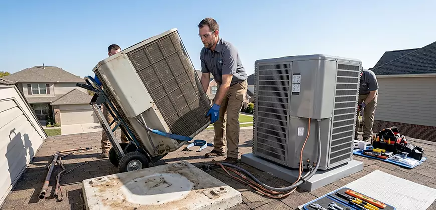Emergency Air Conditioning Unit Swap in La Mesa