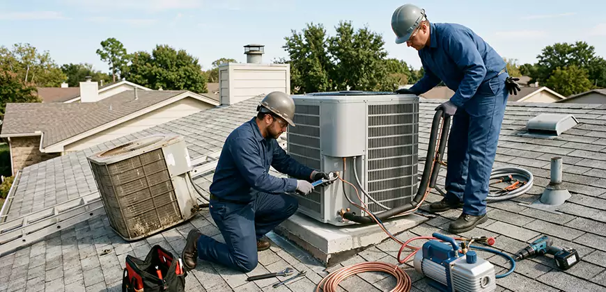 High-Efficiency Condenser Installation in La Mesa